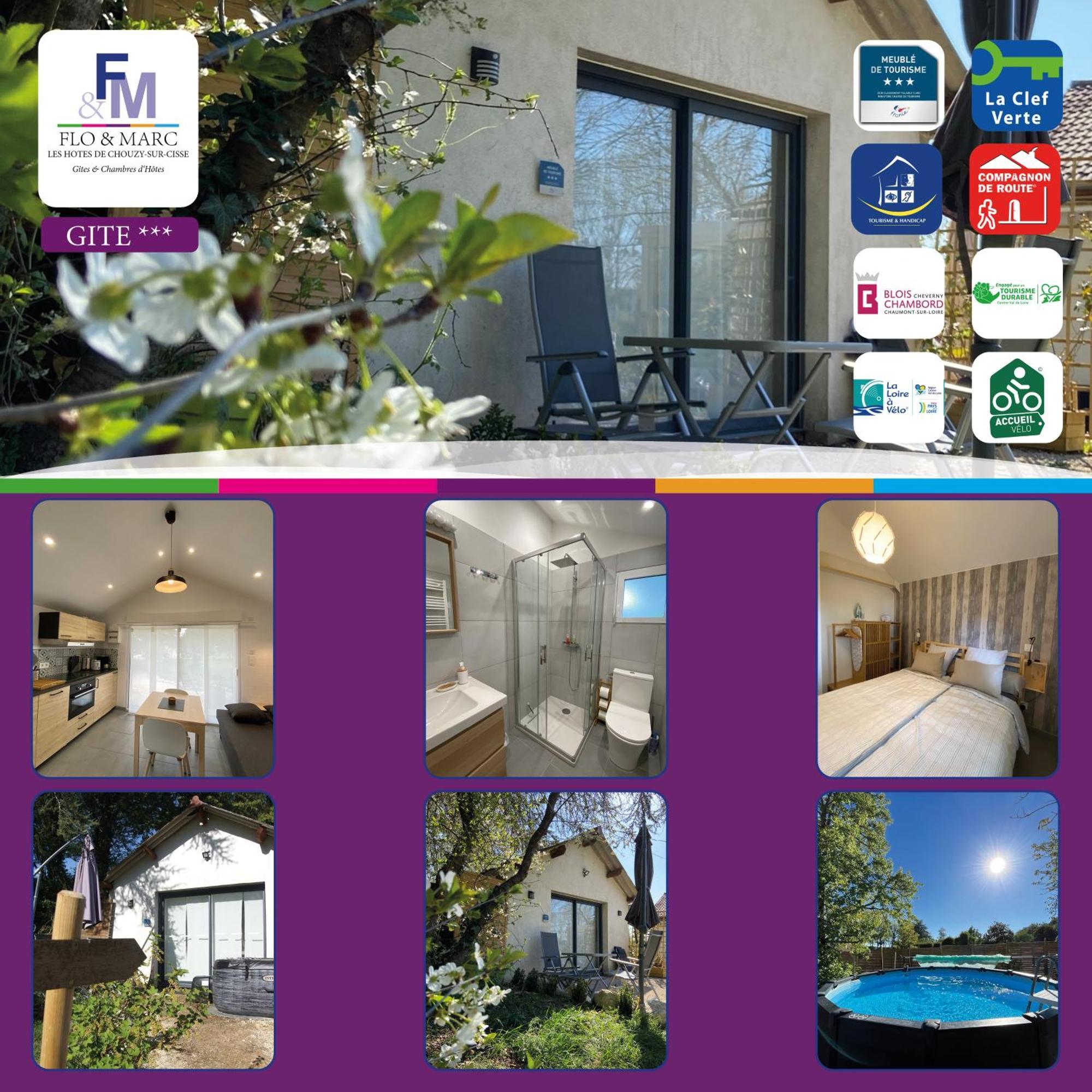 Cottage-Gite & Jacuzzi - Chez Flo & Marc Chouzy-sur-Cisse Exterior foto